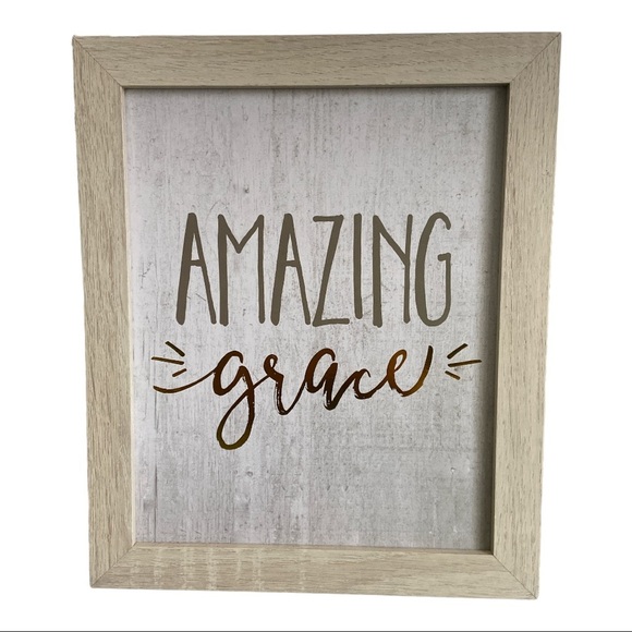 Amazing Grace Wall Sign Home Decor. Rustic 10”x12” - Picture 1 of 3